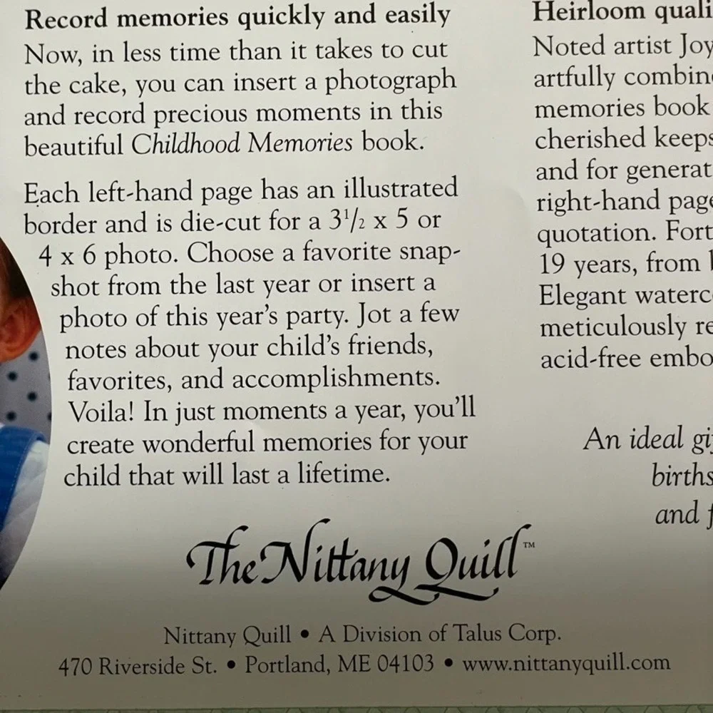 Childhood Memories Birth & Beyond Baby Memory Book New‎ In Box 2004 Gift
